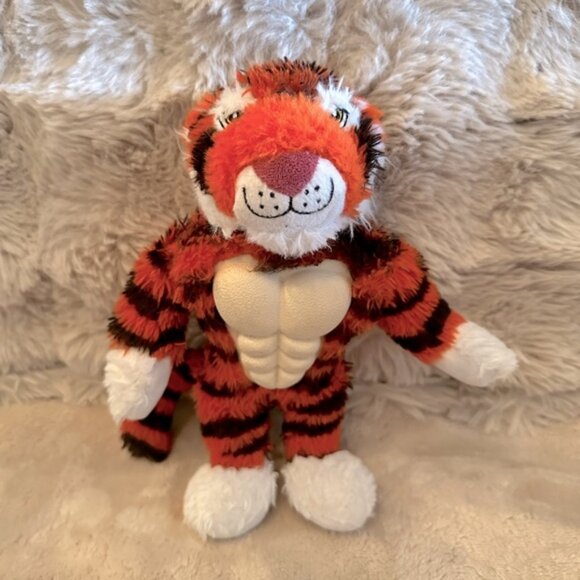 Dog Chew Toy Squeaky Tiger Stuffed Animal - Picture 1 of 4